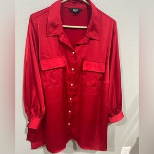 Elegant Red Women's Top